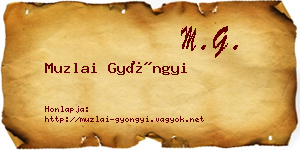 Muzlai Gyöngyi névjegykártya
